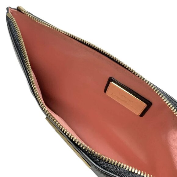 EMPORIO ARMANI - Black Leather Pouch - Picture 4 of 5